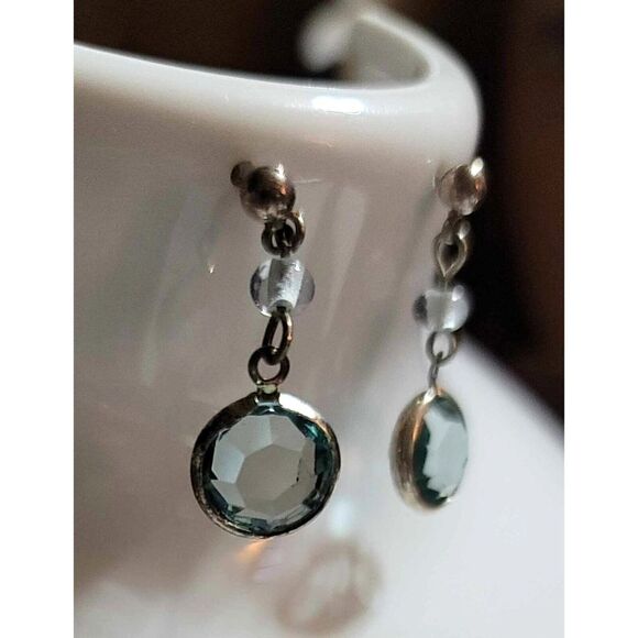 Madison and MAX Bracelet and Earrings Set Blues Silver 90s‎ Vintage - Picture 5 of 16